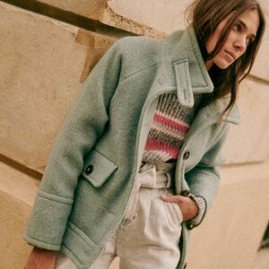 Sezane Léo Wool Short Coat
